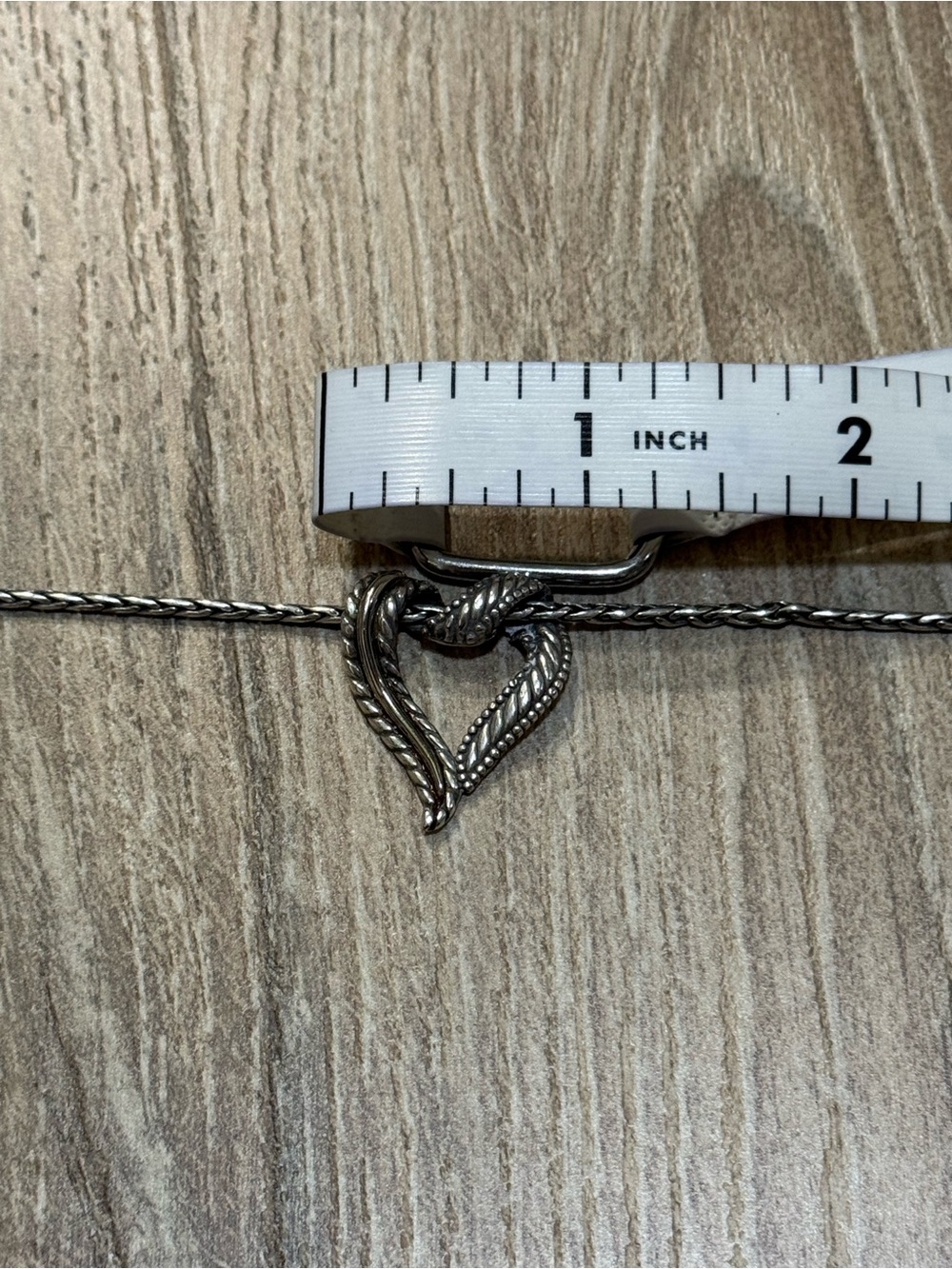 Brighton Callie Love Heart Necklace Silver Plated Retired JM5340 - Picture 13 of 15